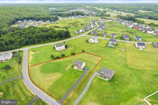 12804 Monterey Ct, Fredericksburg, VA 22407 - aerial overview of property's location with property parcel outlined