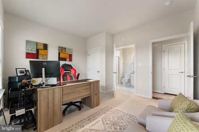 12804 Monterey Ct, Fredericksburg, VA 22407 - carpeted office space featuring baseboards
