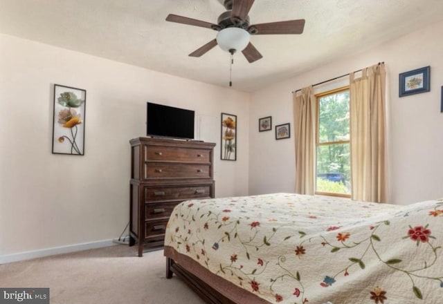 432 Cardinal Dr, Luray, VA 22835 - bedroom featuring light colored carpet and ceiling fan
