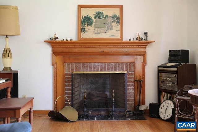 6928 Blackwells Hollow Rd, Crozet, VA 22932 - detailed view of a fireplace and wood finished floors