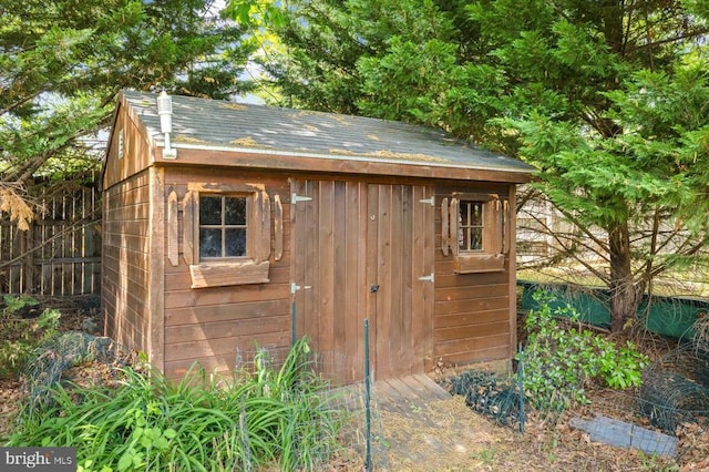 11110 Park Ridge Rd, Fredericksburg, VA 22408 - view of shed featuring fence
