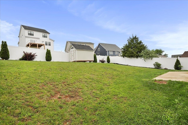 115 Beauregard Dr, Staunton, VA 24401 - view of yard with a storage shed, an outbuilding, and a patio