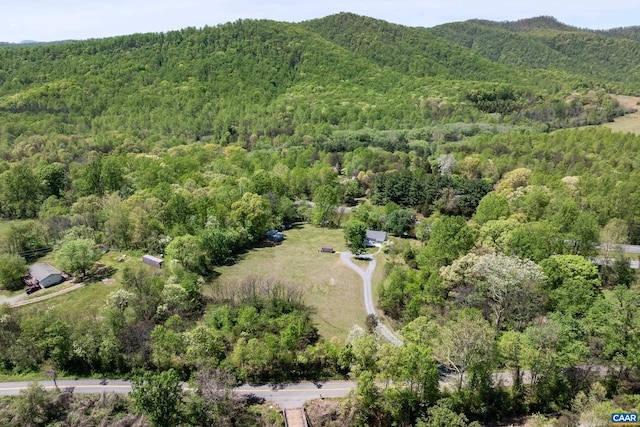 5998 Faber Rd, Faber, VA 22938 - bird's eye view of a forest and a mountain backdrop