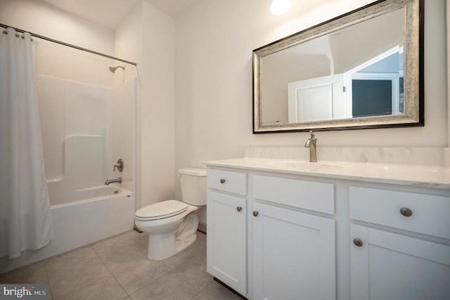 106 Wakefield Dr, Locust Grove, VA 22508 - full bathroom with toilet, vanity, tile patterned floors, and shower / tub combo