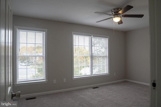 10732 Wakeman Dr, Fredericksburg, VA 22407 - unfurnished room featuring carpet floors, plenty of natural light, and a ceiling fan