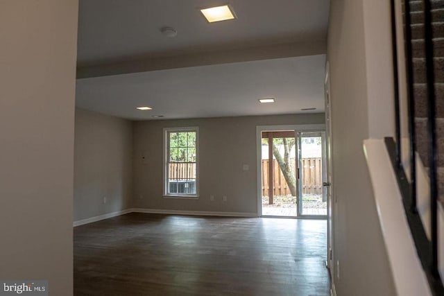 10732 Wakeman Dr, Fredericksburg, VA 22407 - spare room with wood finished floors and recessed lighting