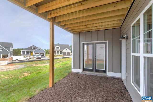 240 Thicket Run Dr, Charlottesville, VA 22911 - view of patio with a residential view