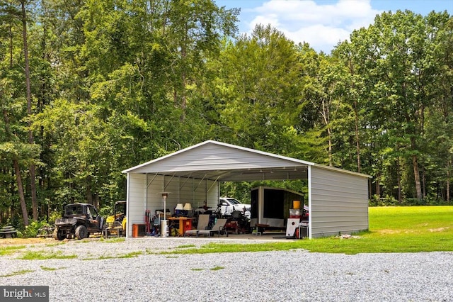 7922 Madison Plantation Way, Fredericksburg, VA 22407 - view of outdoor structure with a detached carport