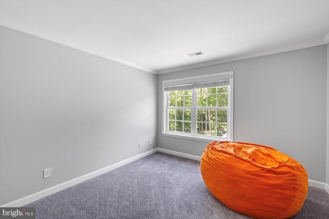 7922 Madison Plantation Way, Fredericksburg, VA 22407 - living area featuring carpet and crown molding