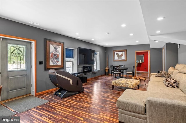 7922 Madison Plantation Way, Fredericksburg, VA 22407 - living area with recessed lighting and wood finished floors