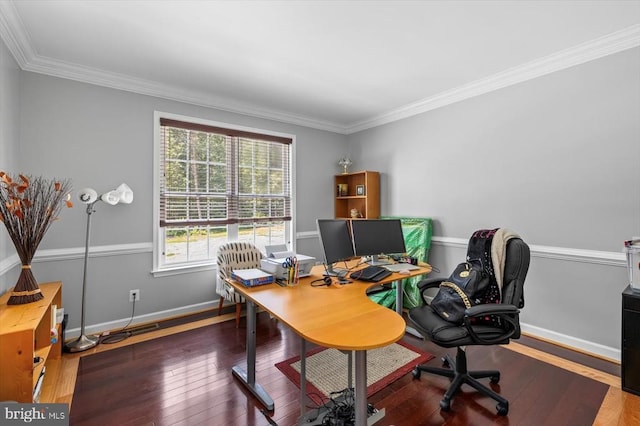 7922 Madison Plantation Way, Fredericksburg, VA 22407 - office space with wood-type flooring and crown molding