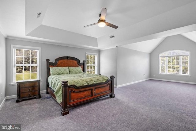 7922 Madison Plantation Way, Fredericksburg, VA 22407 - carpeted bedroom with a raised ceiling and ceiling fan