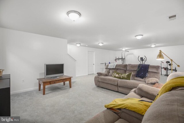 1906 Captain Dr, Fredericksburg, VA 22408 - living room featuring carpet flooring and baseboards