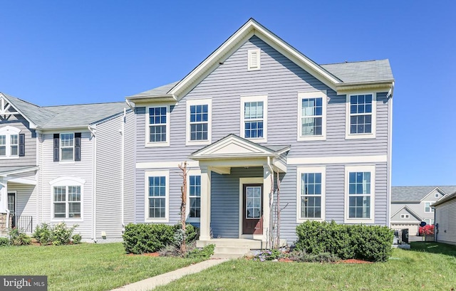 1906 Captain Dr, Fredericksburg, VA 22408 - view of front facade with a front lawn