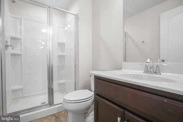 1906 Captain Dr, Fredericksburg, VA 22408 - full bathroom with toilet, a stall shower, and vanity