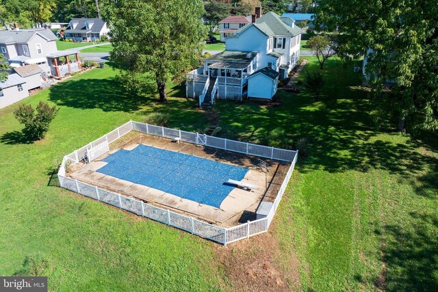 403 Long Ave, Shenandoah, VA 22849 - aerial perspective of suburban area