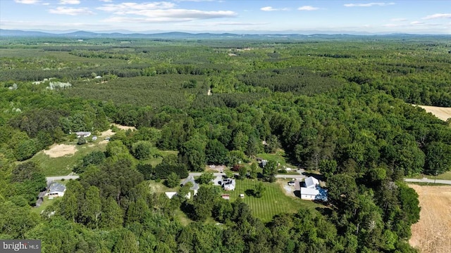 3048 Oakland Rd, Louisa, VA 23093 - aerial view of property's location with a heavily wooded area and a mountainous background