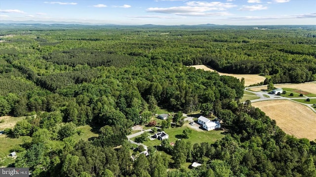 3048 Oakland Rd, Louisa, VA 23093 - aerial view of property and surrounding area with a heavily wooded area