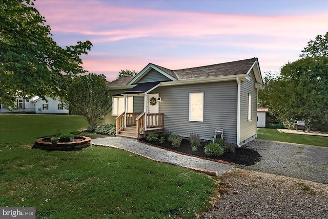 3048 Oakland Rd, Louisa, VA 23093 - view of front of property featuring a lawn and a shingled roof