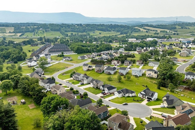 4517 Wiltshire St, Rockingham, VA 22802 - aerial perspective of suburban area with a mountain backdrop