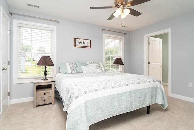 4517 Wiltshire St, Rockingham, VA 22802 - bedroom with light carpet, baseboards, and ceiling fan