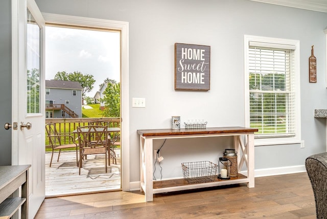 4517 Wiltshire St, Rockingham, VA 22802 - entryway featuring wood finished floors and baseboards