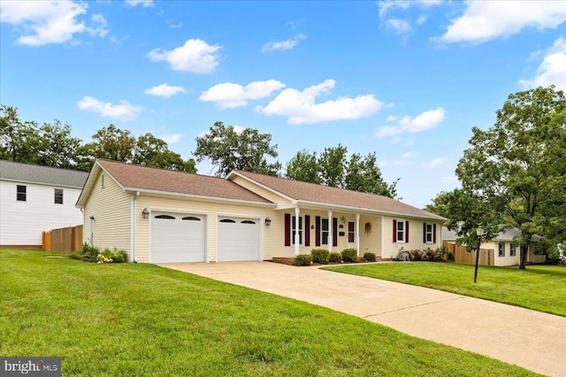 500 Maple Grove Dr, Fredericksburg, VA 22407 - ranch-style home with an attached garage and driveway