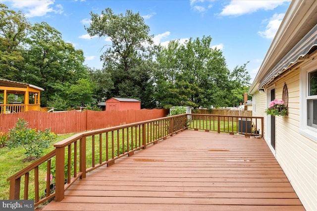 500 Maple Grove Dr, Fredericksburg, VA 22407 - wooden terrace with a fenced backyard