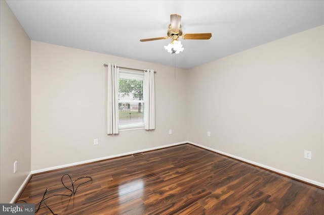 500 Maple Grove Dr, Fredericksburg, VA 22407 - unfurnished room featuring wood finished floors and ceiling fan