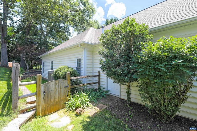 515 Broadleaf Way, Charlottesville, VA 22911 - view of home's exterior with a gate and a shingled roof