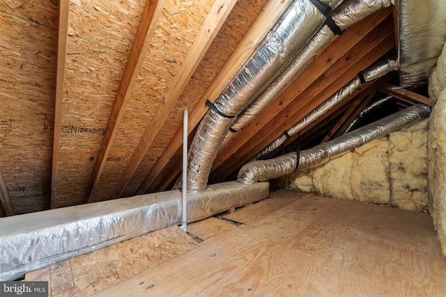 view of attic