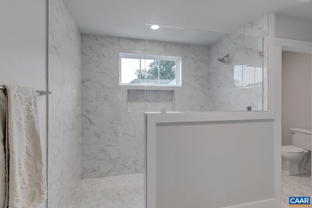 33 Fowler St Unit C, Charlottesville, VA 22911 - full bathroom with toilet and a marble finish shower