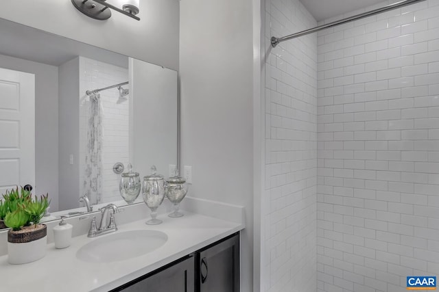 33 Fowler St Unit C, Charlottesville, VA 22911 - bathroom with vanity and tiled shower