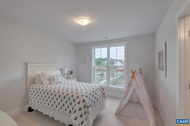 33 Fowler St Unit C, Charlottesville, VA 22911 - bedroom with light colored carpet, visible vents, and baseboards