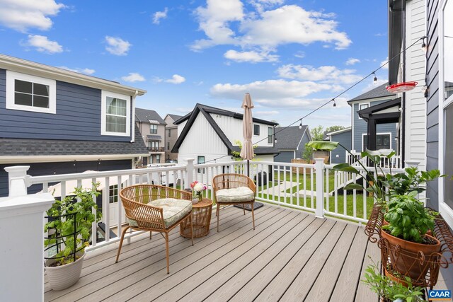 6211 Raynor Pl, Crozet, VA 22932 - wooden deck featuring a residential view