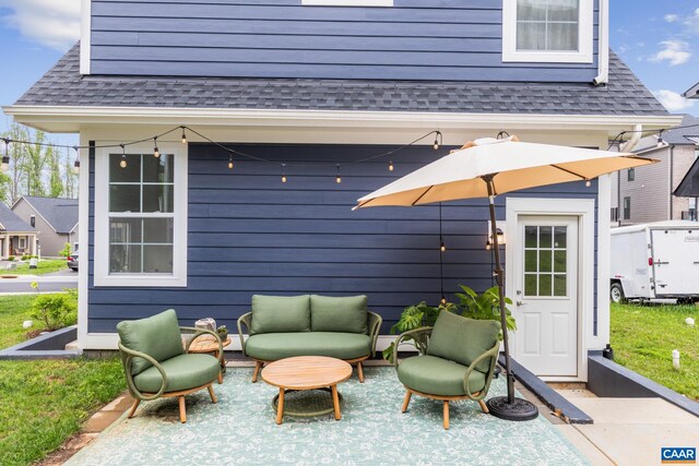 6211 Raynor Pl, Crozet, VA 22932 - view of patio / terrace featuring an outdoor living space