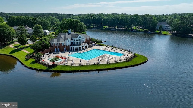 11407 Osprey Trl, Spotsylvania, VA 22551 - aerial view featuring a water view