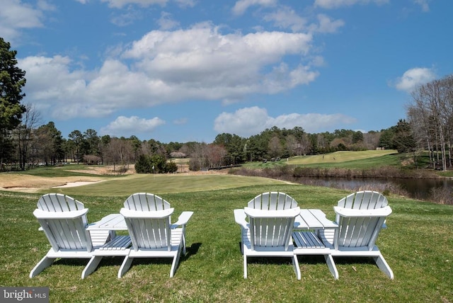 11407 Osprey Trl, Spotsylvania, VA 22551 - view of yard with view of golf course and a water view