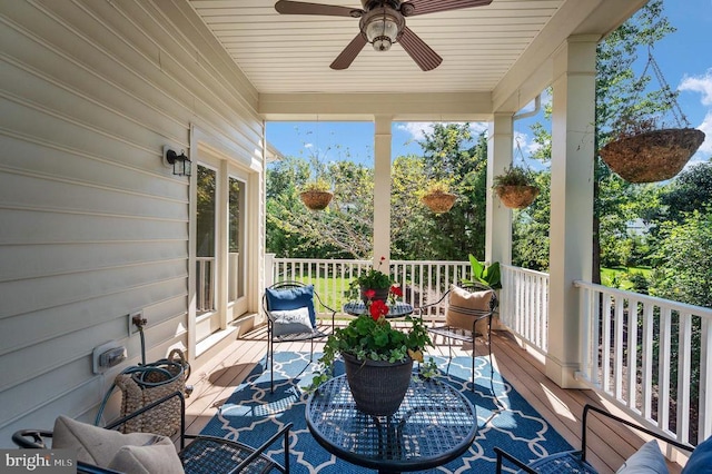 11407 Osprey Trl, Spotsylvania, VA 22551 - sunroom with ceiling fan and a healthy amount of sunlight