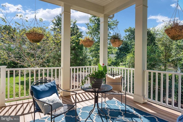 11407 Osprey Trl, Spotsylvania, VA 22551 - deck with a porch