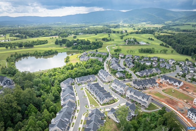312 Avondale Ln, Crozet, VA 22932 - aerial perspective of suburban area with a water and mountain view