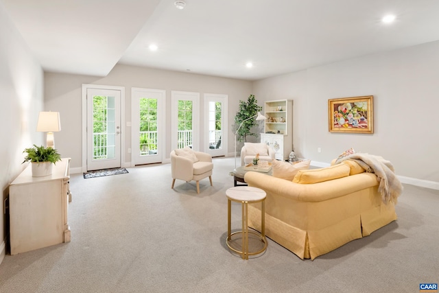 312 Avondale Ln, Crozet, VA 22932 - living room with recessed lighting and light colored carpet