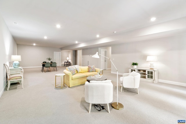 312 Avondale Ln, Crozet, VA 22932 - living area with light carpet and recessed lighting