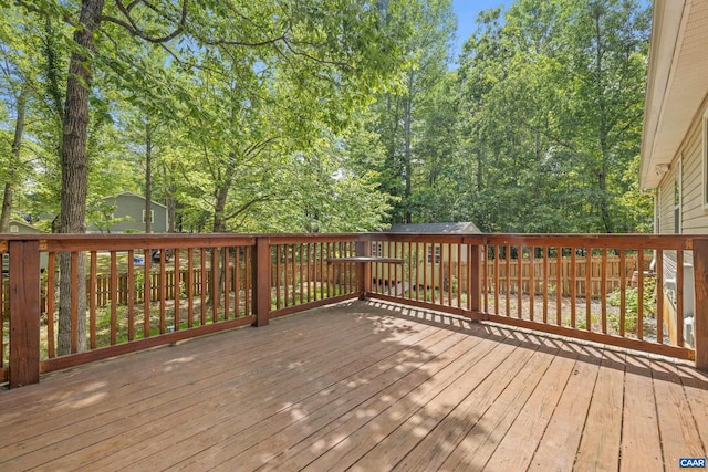 538 Jefferson Dr, Palmyra, VA 22963 - view of wooden deck