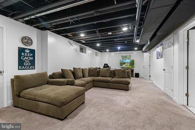 9900 Wellford Ct, Fredericksburg, VA 22407 - living room featuring carpet floors