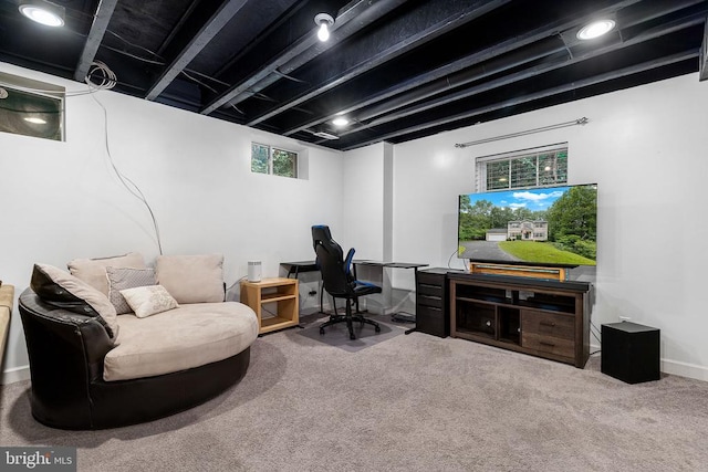 9900 Wellford Ct, Fredericksburg, VA 22407 - view of carpeted home office