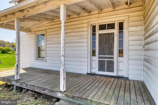 view of deck