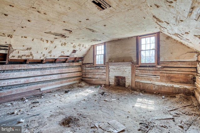 view of attic