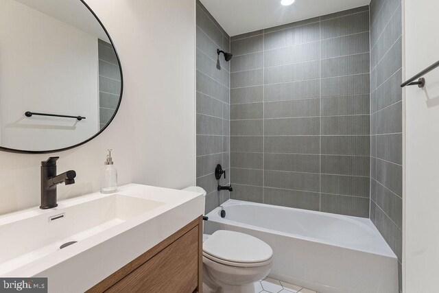 13191 Scotts Ml, Culpeper, VA 22701 - bathroom with toilet, vanity, and shower / washtub combination