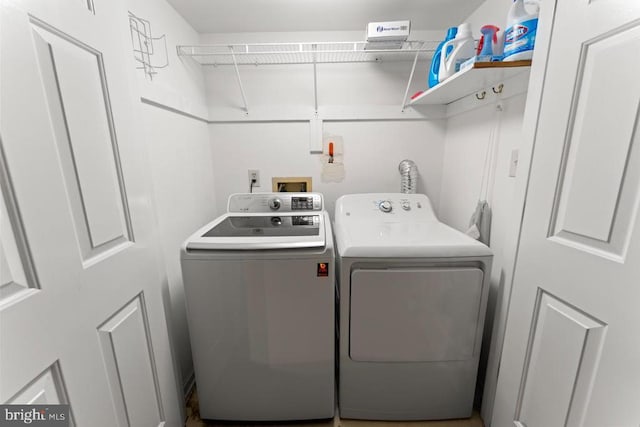 10603 Eden Brook Dr, Spotsylvania, VA 22553 - laundry area featuring separate washer and dryer